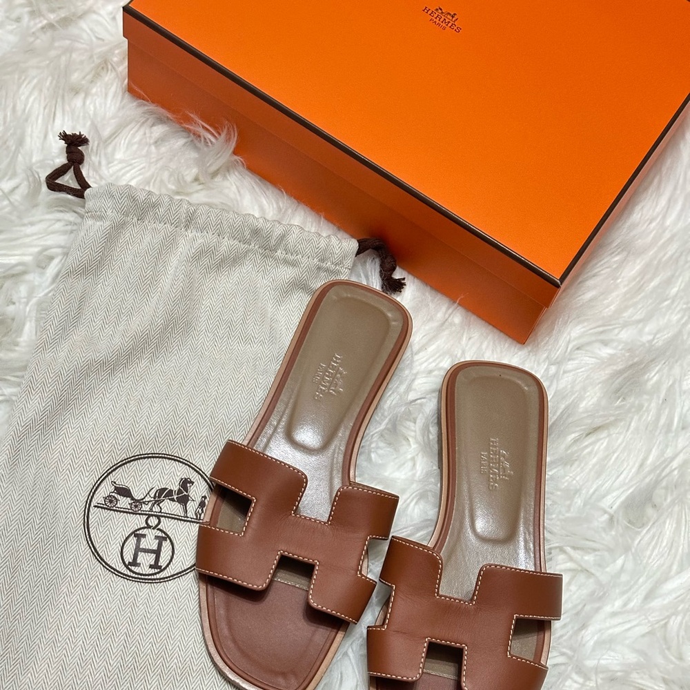 Hermes Tan Women's Sandals